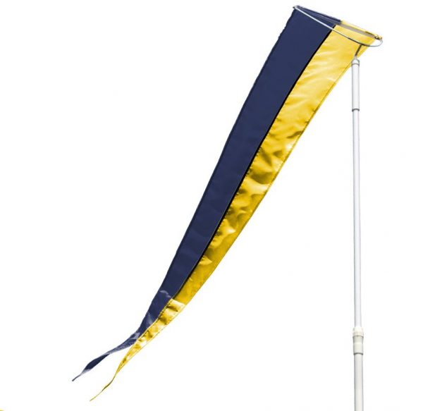 8' 2-Color Collegiate Pennant Flags