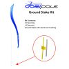 19' Bird Deterrent Kit with Solid Color 14' Pennant - Image 3